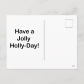 Een Holly Jolly vakantie Feestdagenkaart (Achterkant)