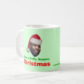 Een Holly, Kwame, Kerstmis. Koffiemok (Voorkant links)