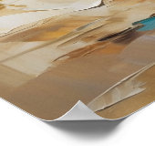 Een homepaar op het strand poster (Hoek)