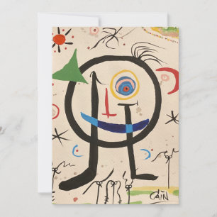 Een hommage aan Miró Bedankkaart