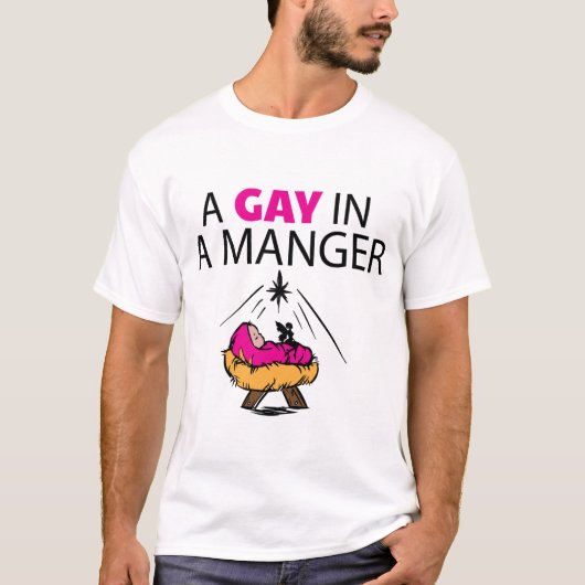 Een homo in een woede t-shirt (Voorkant)