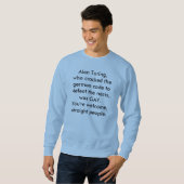 een homogeen man heeft de wereld gered trui (Voorkant volledig)