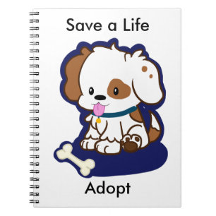 Een hond aannemen notitieboek