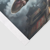 Een hond als agent in Los Angeles in 1920 Tissuepapier (Detail)