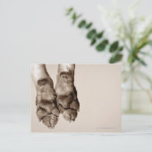 Een hond briefkaart (Staand voorkant)
