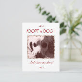 Een hond-Briefkaart aannemen Briefkaart (Staand voorkant)