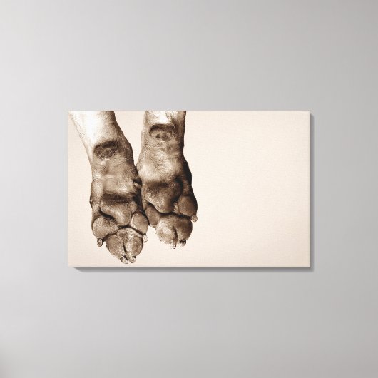 Een hond canvas afdruk (Voorkant)