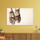 Een hond canvas afdruk (Insitu (Woonkamer))
