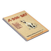Een hond-dag-spiraal notitieboek (Rechterzijde)