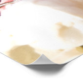 Een hond die een ijsje uit een bedekking eet poster (Hoek)