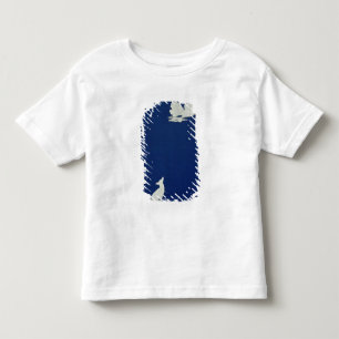 Een hond die naar de maan kijkt kinder shirts