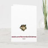 Een hond die staat feestdagen kaart (Achterkant)