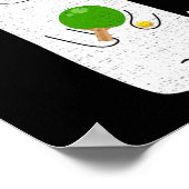 Een hond die zonnebril draagt Tennis Fun Sp Poster (Hoek)