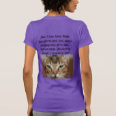 Een hond en een kat zijn geest T-shirt (Achterkant)