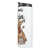 Een hond en pompoenen te koop thermosbeker (Geroteerd rechts)