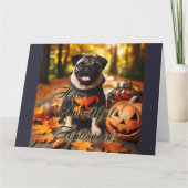 Een hond Halloween Kaart (Voorkant)