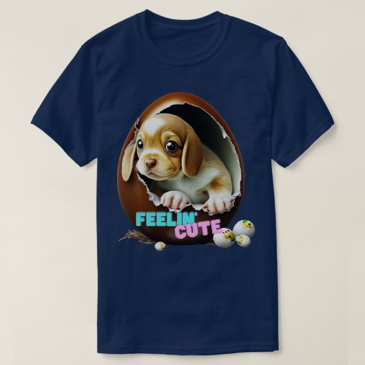 Een hond in de eieren t-shirt (Design voorkant)