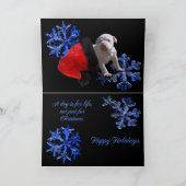 Een hond is voor het Leven, niet alleen voor Feestdagen Kaart (Binnen)