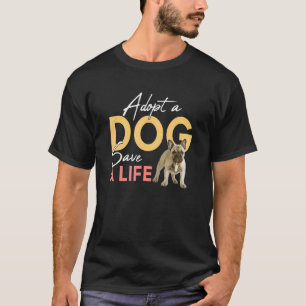 Een hond kiezen die een reddingsboei voor het leve t-shirt