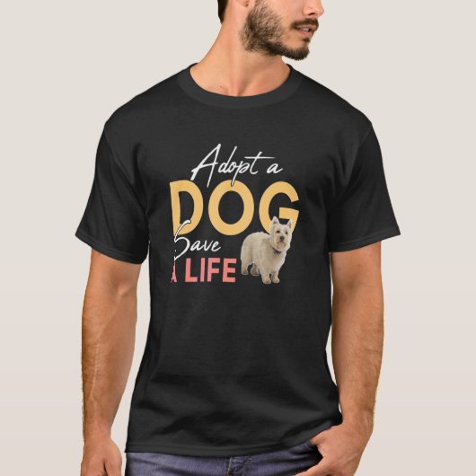 Een hond kiezen om een reddingsoperatie voor het l t-shirt (Voorkant)