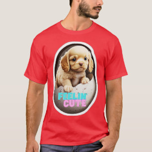 Een hond komt uit zijn eieren t-shirt