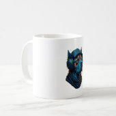 Een hond luistert naar muziek koffiemok (Voorkant links)