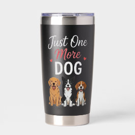 Eén Hond Meer Grappig Schattig Hondenliefhebber De Geïsoleerde Drinkbeker