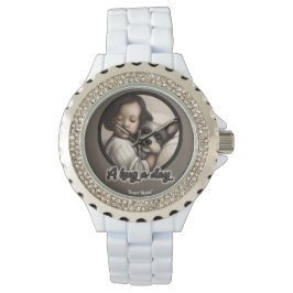 Een hond op een dag horloge