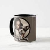 Een hond op een dag mok (Voorkant links)