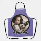 Een hond op een dag schort (Voorkant)