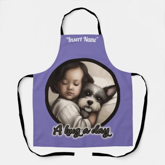 Een hond op een dag schort (Voorkant)