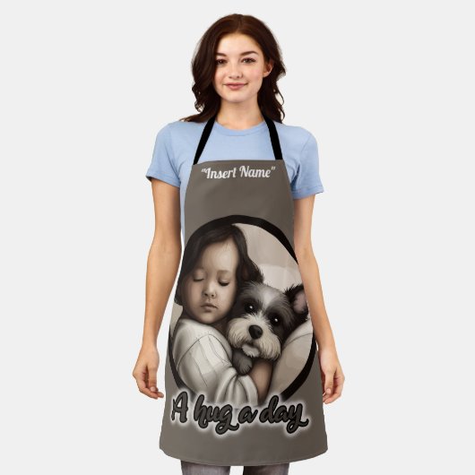 Een hond op een dag schort (Gedragen)