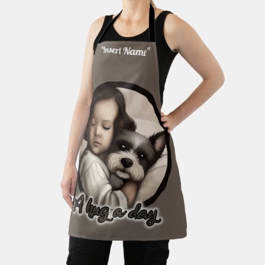 Een hond op een dag schort (Insitu)