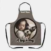 Een hond op een dag schort (Voorkant)