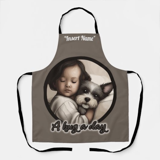 Een hond op een dag schort (Voorkant)