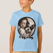 Een hond op een dag t-shirt (Voorkant)