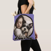 Een hond op een dag tote bag (Dichtbij)