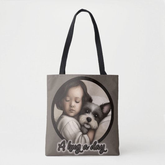 Een hond op een dag tote bag (Voorkant)
