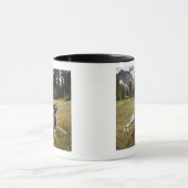 Een hond rust na een wandeling naar Jefferson Park Mok (Midden)