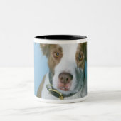 Een hond tweekleurige koffiemok (Center)
