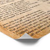 Een hond van Soldaat, een inspirerend oorlogdicht Poster (Hoek)