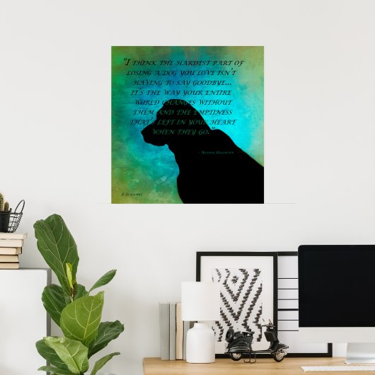 Een hond verliezen poster (Thuiskantoor)