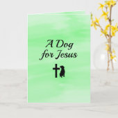 Een hond voor Jezus Geem Sympathie Kaart (Gele Bloem)