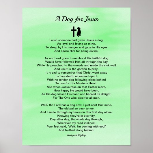 Een hond voor Jezus Geem Sympathie Poster (Voorkant)