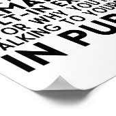 Een hond zijn is als een permanent excuus. poster (Hoek)