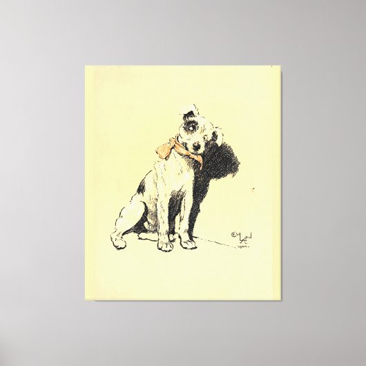 Een hondendag PL 02 (1902) Cecil Charles Windsor Canvas Afdruk (Voorkant)