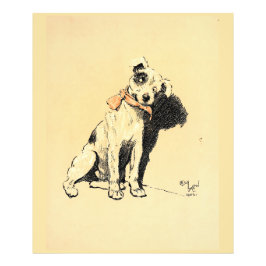 Een hondendag PL 02 (1902) Cecil Charles Windsor Foto Afdruk