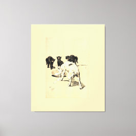 Een hondendag PL 03 (1902) Cecil Charles wandtapij Canvas Afdruk