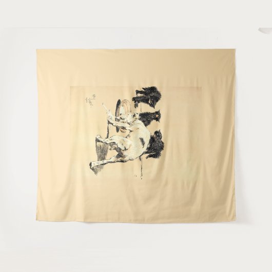 Een hondendag PL 03 (1902) Cecil Charles wandtapij Wandkleed (Voorkant (horizontaal))