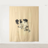 Een hondendag PL 03 (1902) Cecil Charles wandtapij Wandkleed (Voorkant)